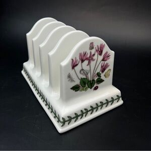 Portmeirion Botanic Garden Vintage Toast Rack Made in England Old Backstamp
